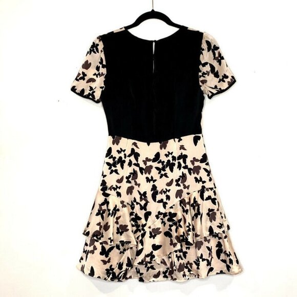 Reiss Size 4 Roe Blush Butterfly Print Silk Dress - Picture 8 of 8